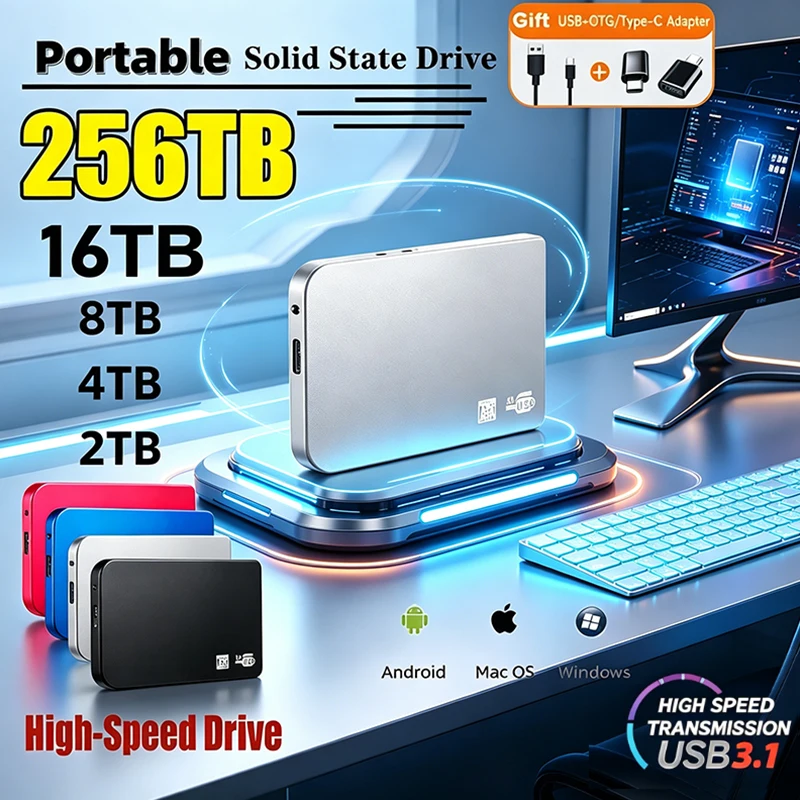 Smart Home For Pc - Portable SSD 1TB External SSD Hard