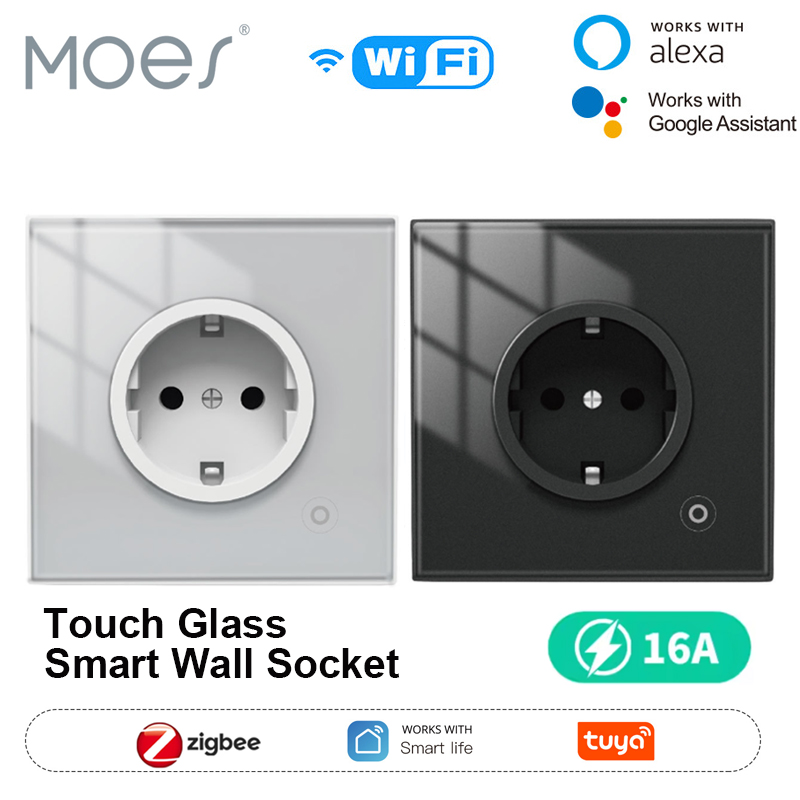 Smart Home Energy Monitor - MOES 16A Tuya WiFi/ZigBee Smart Socket