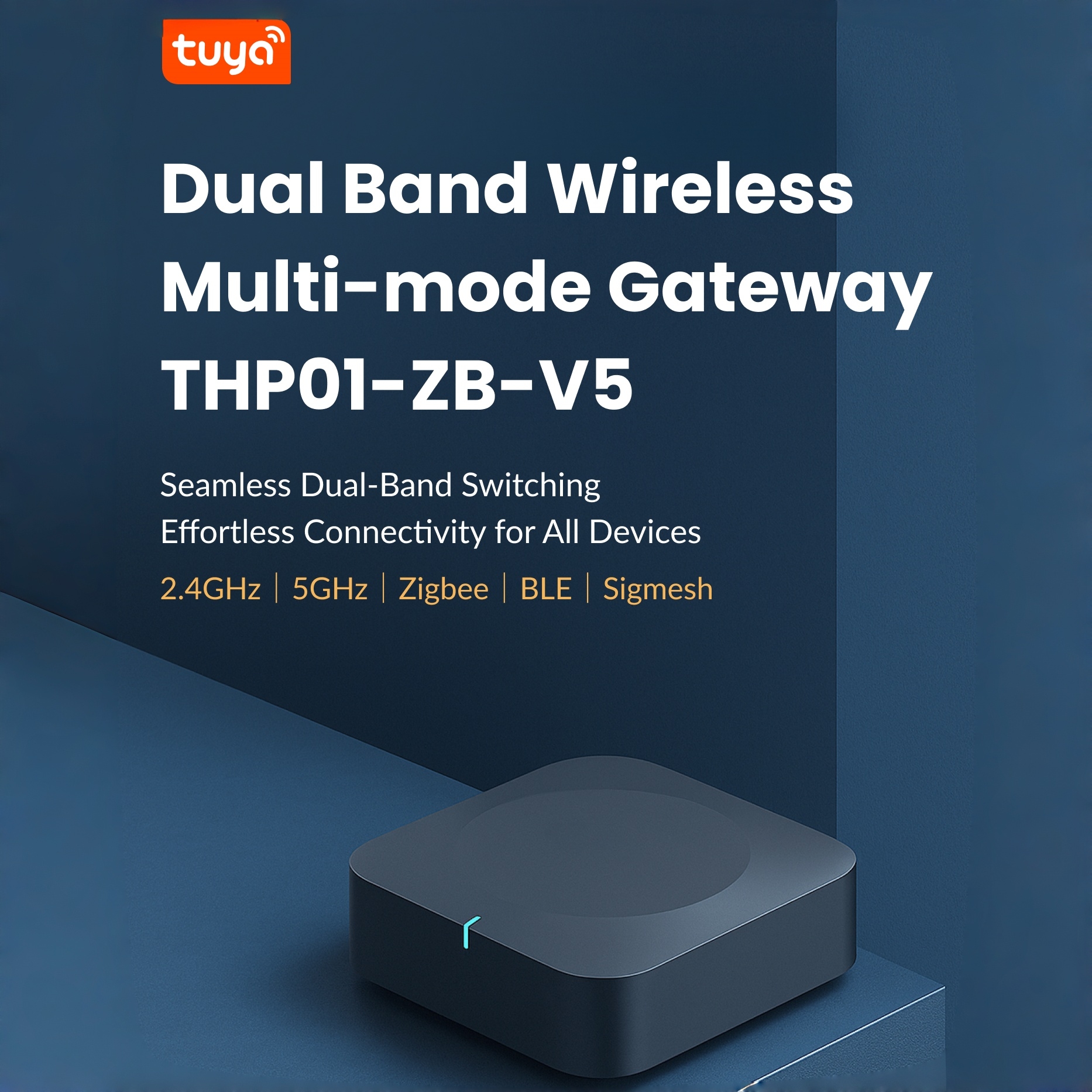 Smart Home Zigbee Gateway - Tuya Multimode Gateway Dual-Band 2.4G 5G