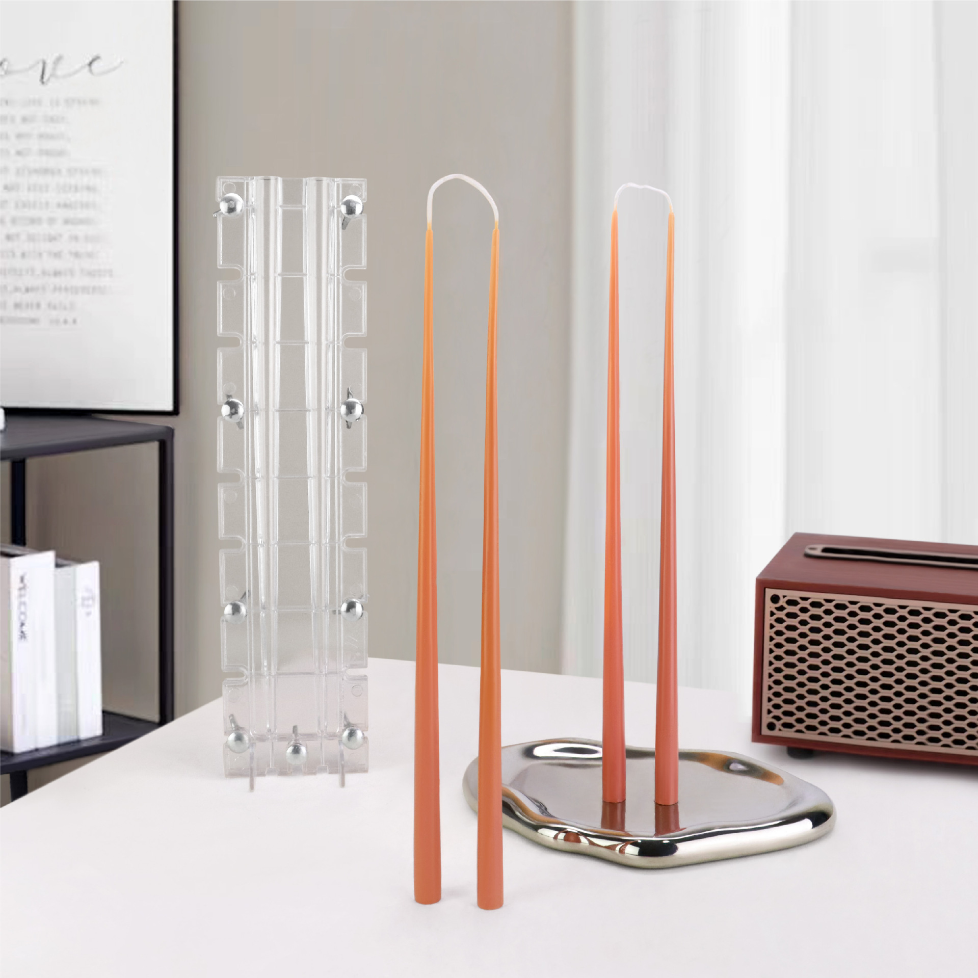 Smart Home Pc - Ultra-fine Tapered Connecting Rod Wax Candle