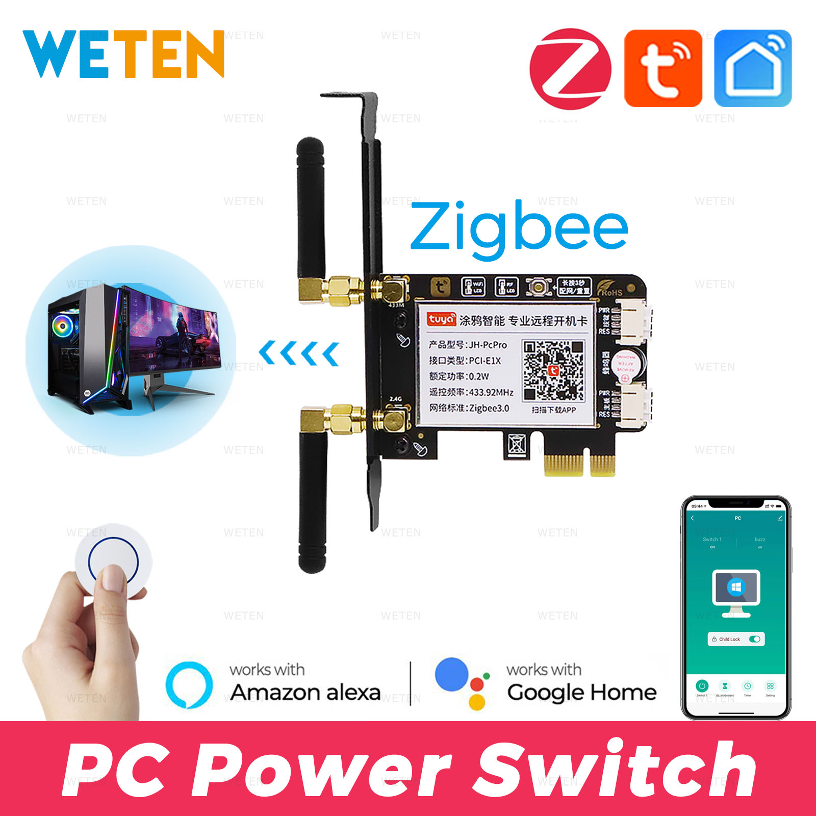 Tuya Zigbee Computer Power Res - Smart Home For Pc recensie en prijs