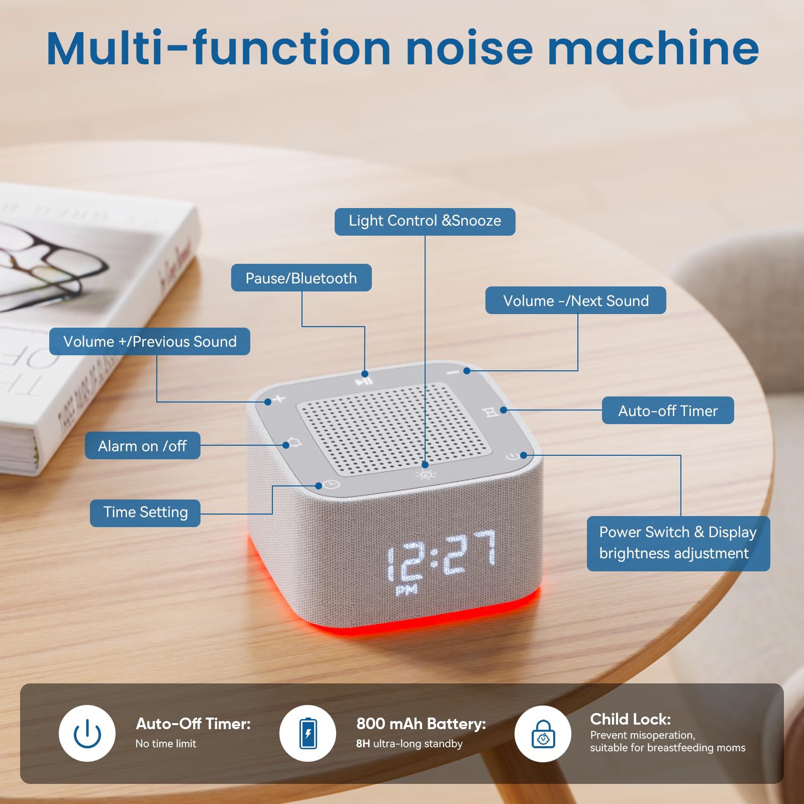 White Noise Machine for Baby A - Smart Baby Night Light recensie en prijs
