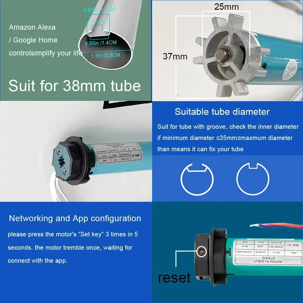 SZMYQ 25mm 2N Tuya Smart Curta - Smart Home Control recensie en prijs