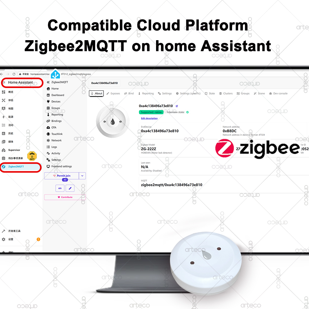 Tuya Smart Zigbee Water Sensor - Smart Home Zigbee Gateway recensie en prijs