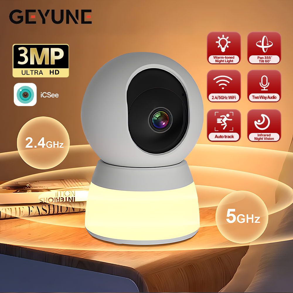 3MP 5G WIFI Camera with night  - Smart Baby Night Light recensie en prijs