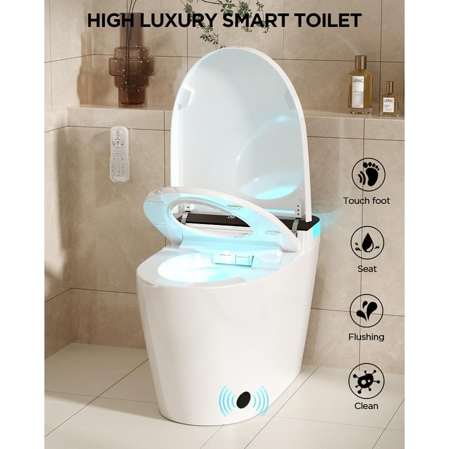 Bathroom smart toilet with hea - Smart Home Control recensie en prijs