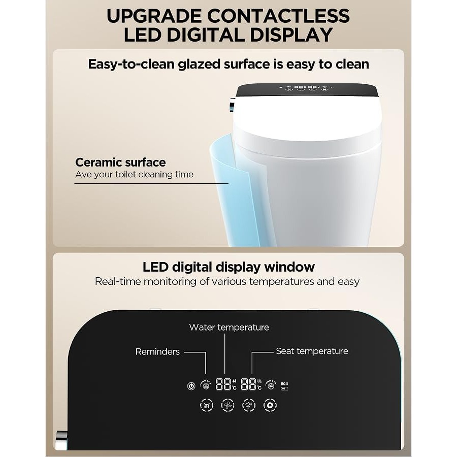 Bathroom smart toilet with hea - Smart Home Control recensie en prijs