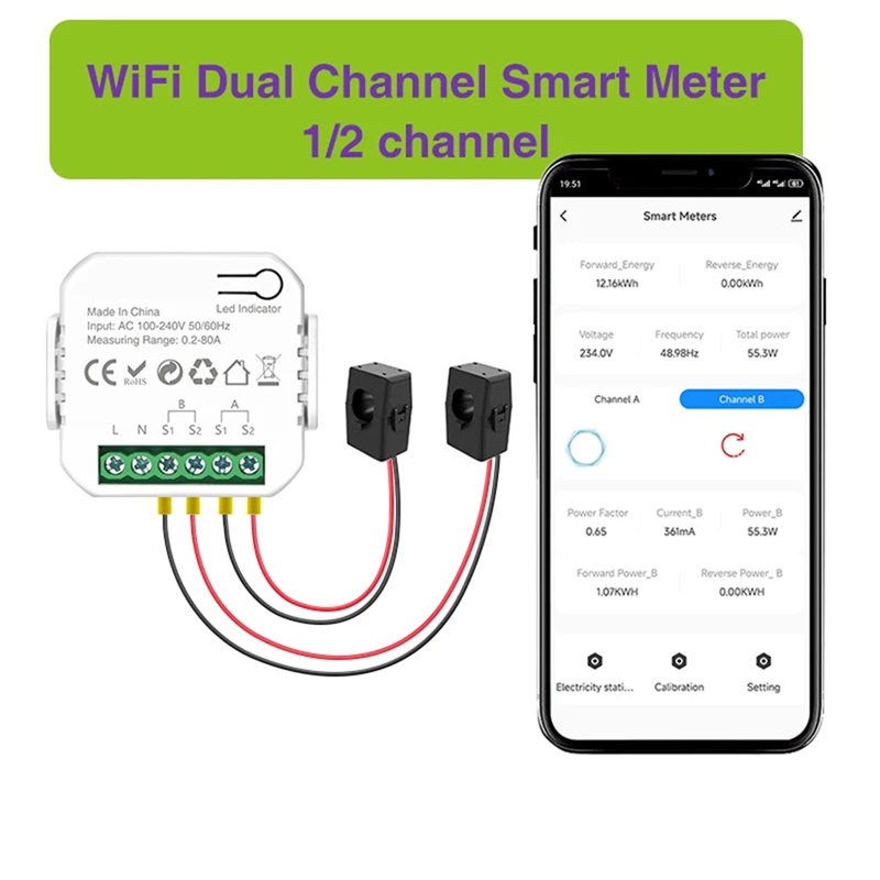 Tuya Wifi Smart Power Meter wi - Smart Home recensie en prijs
