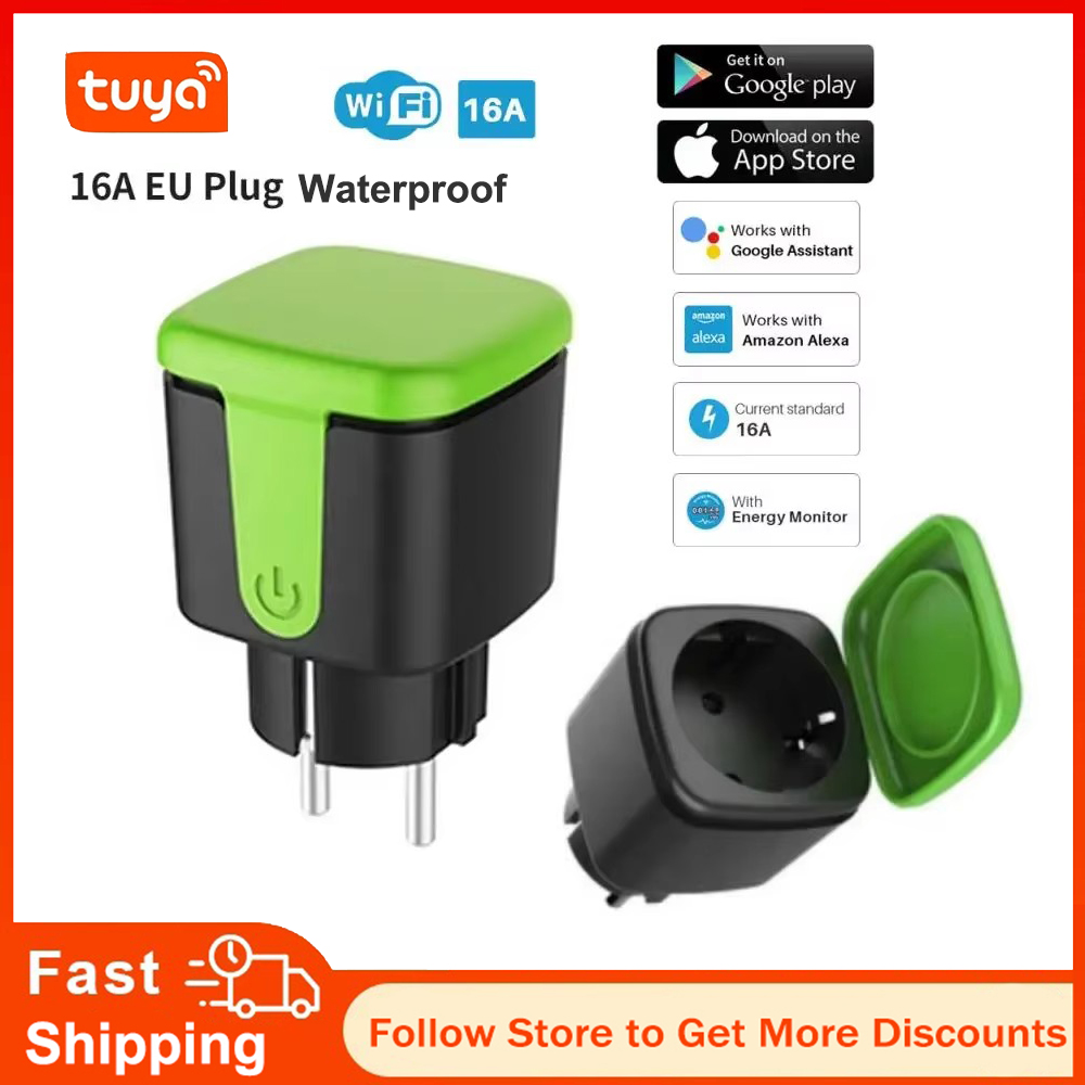 Tuya EU 16A WiFi Smart Waterpr - Smart Home Outdoor recensie en prijs