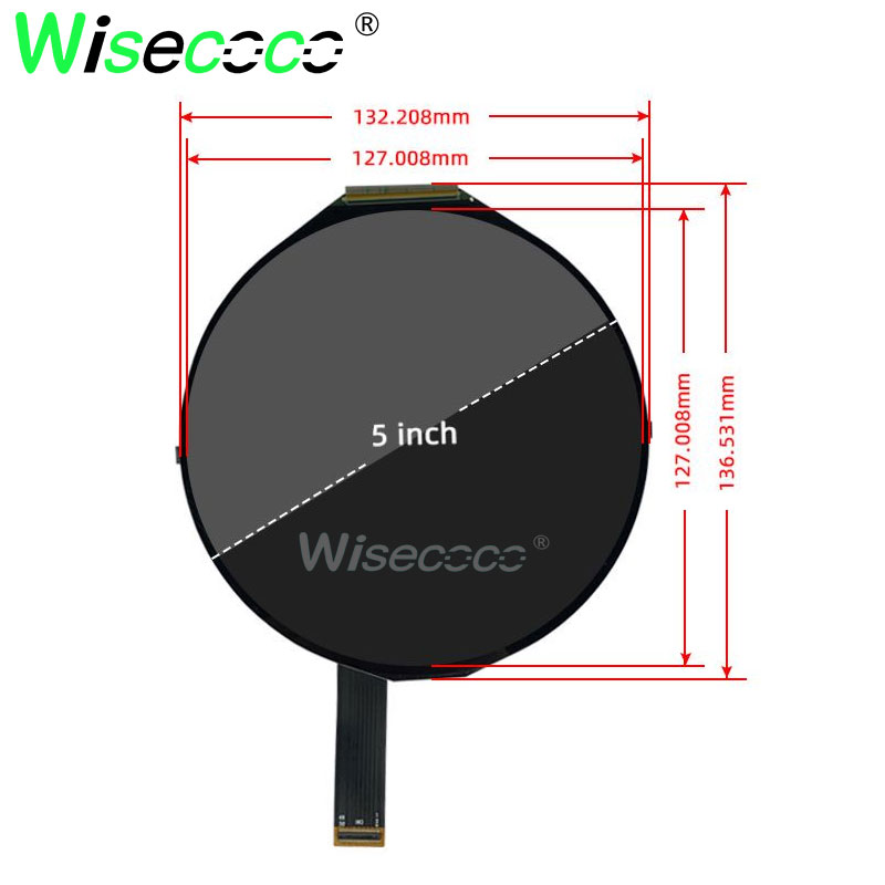 Round LCD Display 5 Inch 1080x - Smart Home Raspberry Pi recensie en prijs