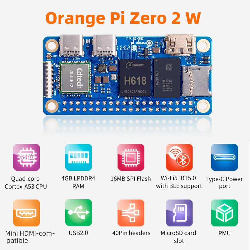 Orange Pi Zero 2W 4GB 2GB 1.5G - Smart Home For Pc recensie en prijs