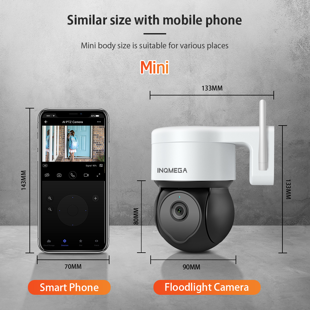 INQMEGA 5MP Tuya Outdoor PTZ C - Smart Home Camera Ezviz recensie en prijs
