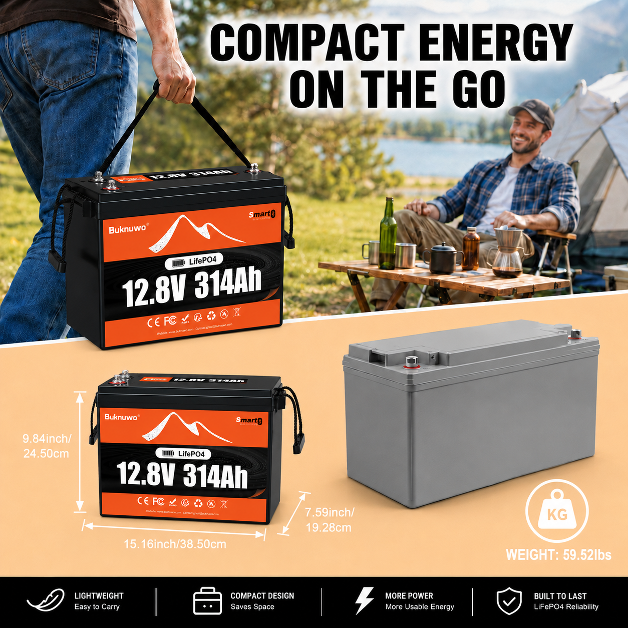 Smart 12V/12.8V 314Ah Bluetoot - Smart Home Outdoor recensie en prijs