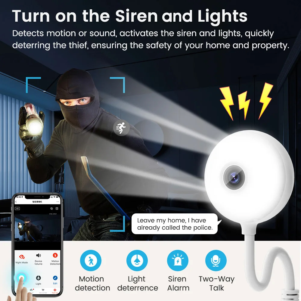 5MP Indoor USB Light Bulb WiFi - Smart Baby Night Light recensie en prijs