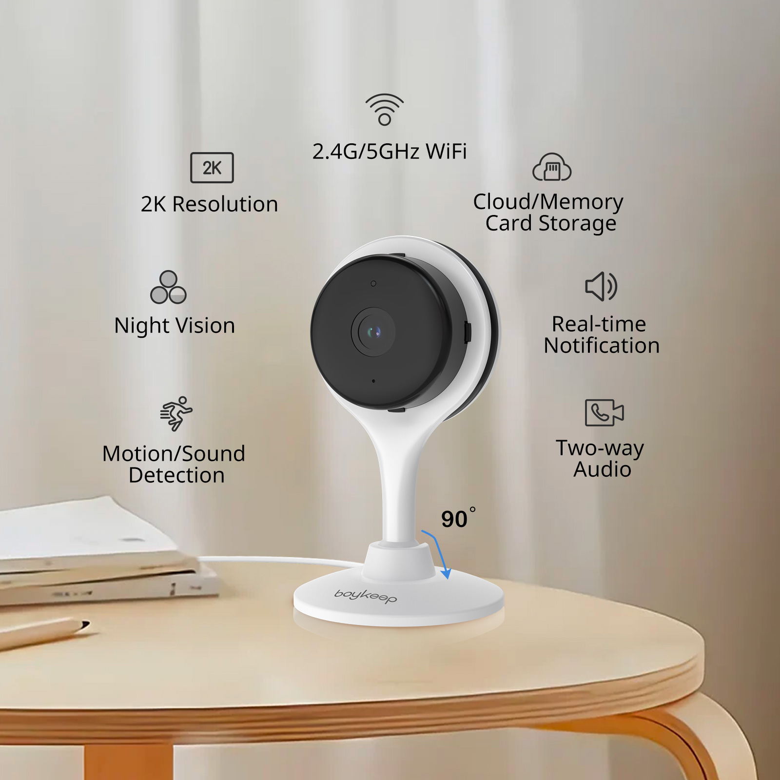 BoyKeep Surveillance Camera 3M - Smart Home Camera Ezviz recensie en prijs