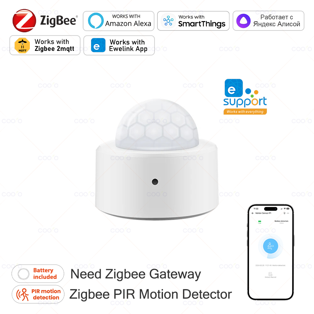 Zigbee Mini PIR Motion Sensor  - Smart Home Zigbee Gateway recensie en prijs