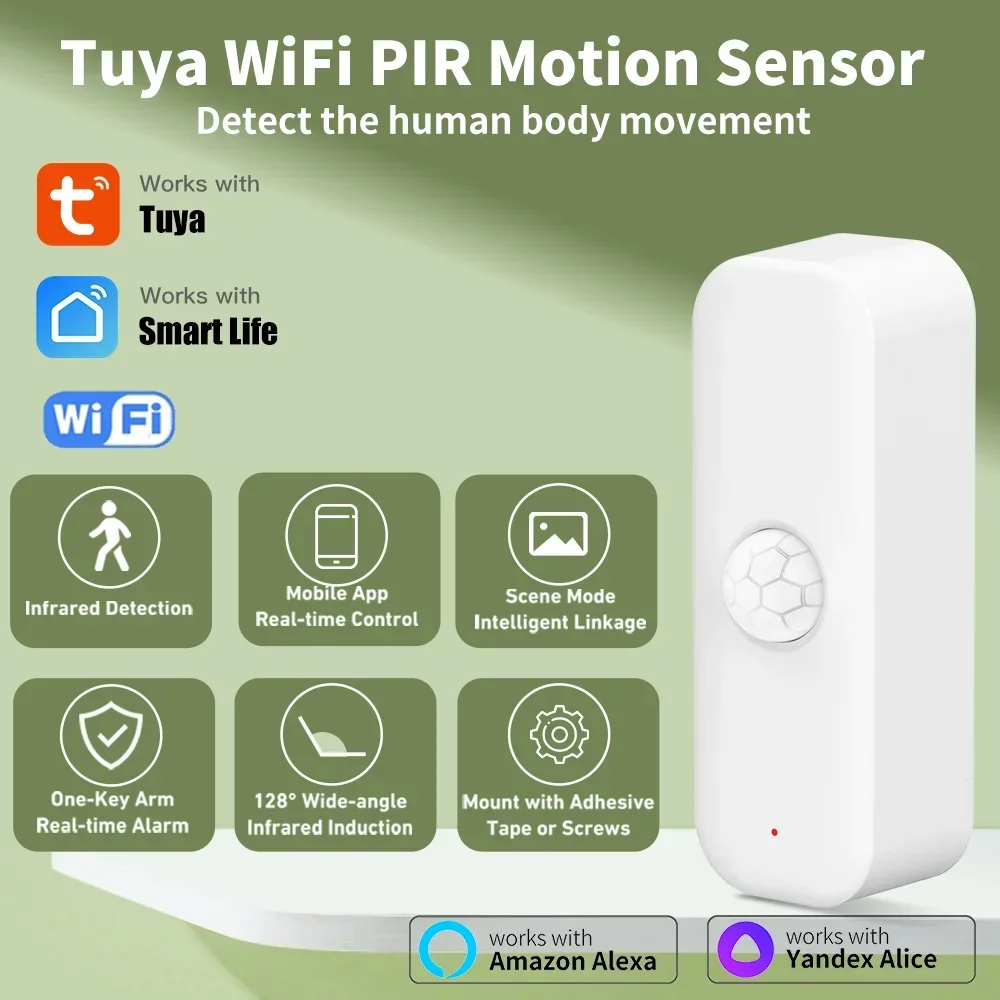 Tuya WiFI Motion Sensor PIR Sm - Smart Home Outdoor recensie en prijs