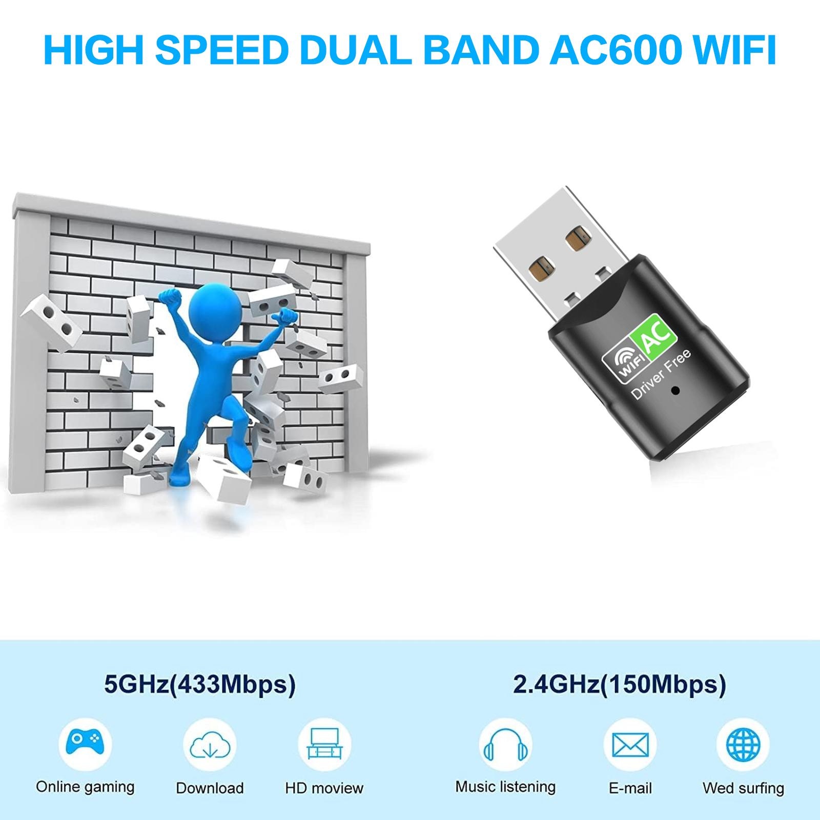 AC600 USB WiFi Adapter, Dual B - Smart Home For Pc recensie en prijs
