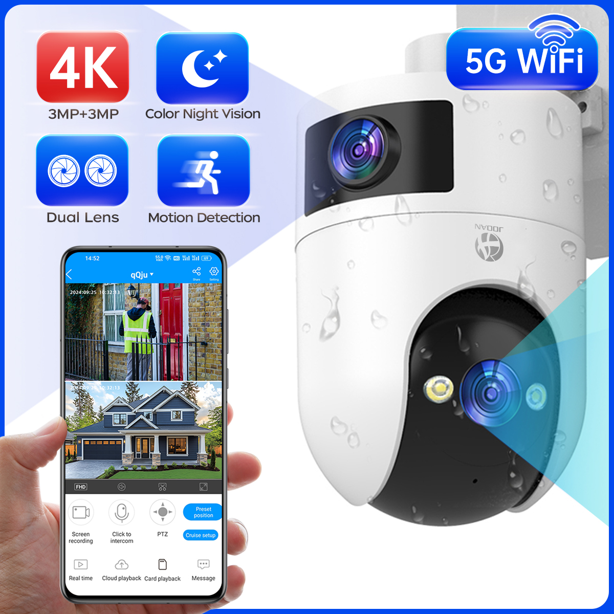 4K PTZ IP Camera Outdoor Water - Smart Home Camera Ezviz recensie en prijs