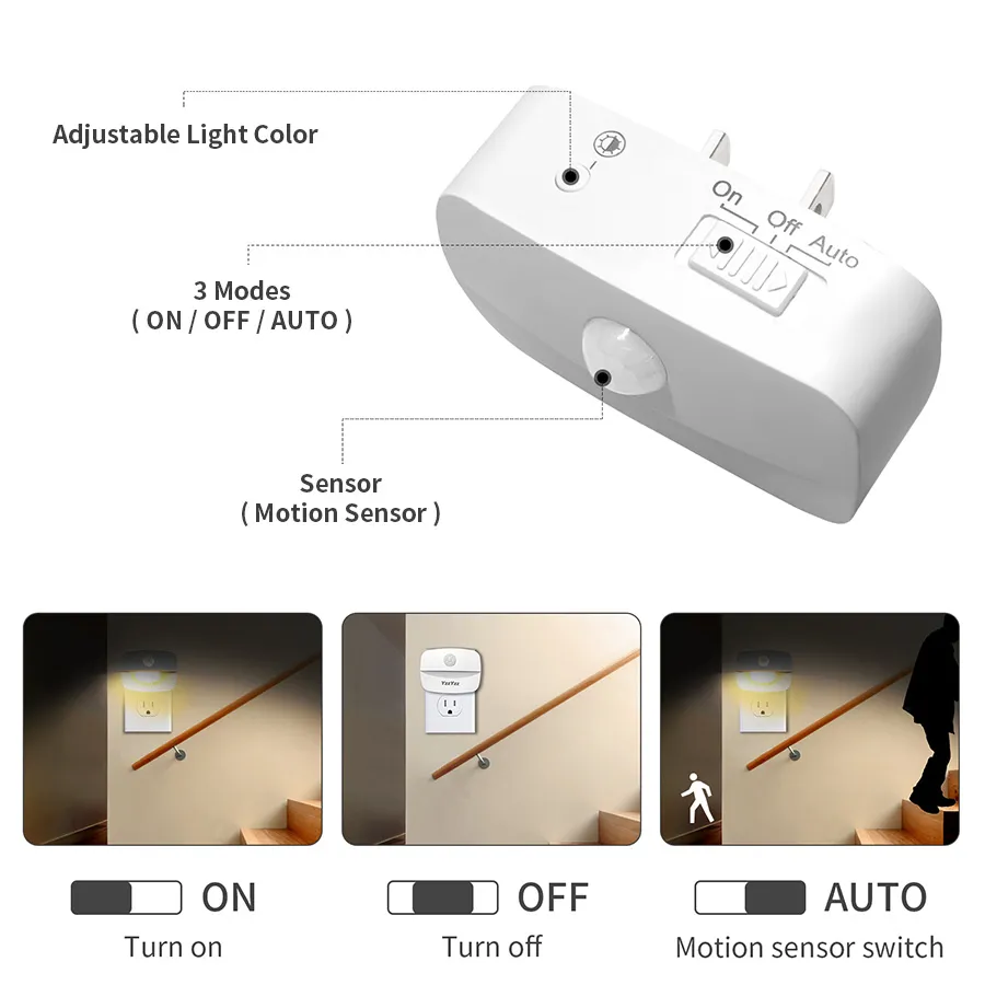 LED Night Light Motion Sensor  - Smart Baby Night Light recensie en prijs