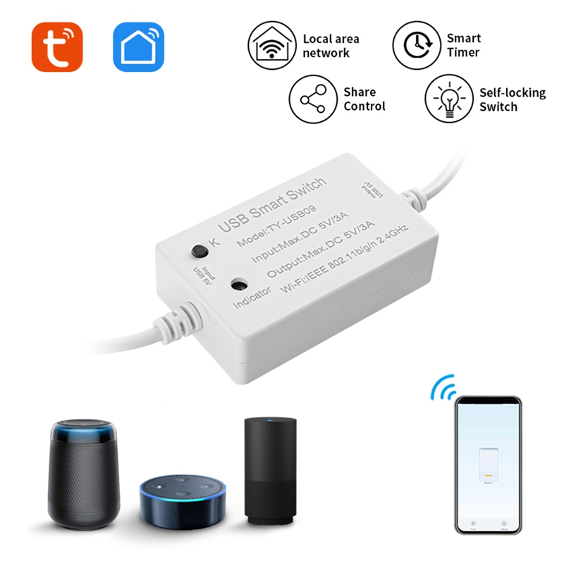 1 PCS Tuya USB Smart Switch Un - Smart Home Utilities recensie en prijs